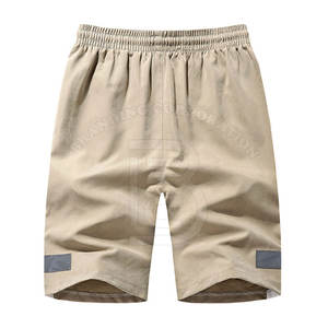 Short d'été en coton pour hommes, taille moyenne, doux, plage, décontracté, taille élastique, 2024 - Product Image 2