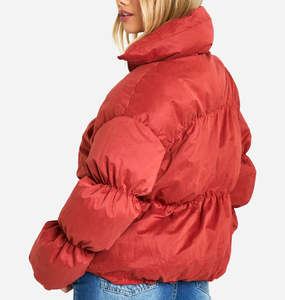 Wholesale Price Women's Breathable Puffer Jackets High Quality Long <b>Sleeve</b> Adjustable Hood Quilted Bubble Jackets For Winter Use - Product Image 2