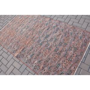 พรมหญ้าทะเลสไตล์ตุรกีโบราณดีไซน์คลาสสิกงานปะต่อสีน้ำตาลสีเขียววัสดุหญ้าทะเลขนสัตว์6.9ft 4.1ชิ้นสำหรับห้องนั่งเล่นที่บ้านสำหรับวัยรุ่น - Product Image 4