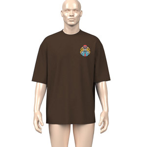 เสื้อยืดผู้ชายดีไซน์ล่าสุด สไตล์ใหม่ล่าสุด แขนสั้น เสื้อยืดผู้ชาย รับสกรีนโลโก้ ผ้าฝ้าย ยืดหยุ่น เหมาะสำหรับออกกำลังกาย - Product Image 4