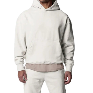 Conjunto de Sudadera con Capucha y Pantalones Deportivos de Algodón 100% Pesado, Estilo Vintage, con Logotipo Personalizado 2026, Unisex - Product Image 4
