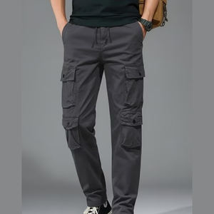 Latest Casual Pants Light Cotton OEM Service Flat Front Mid-Waist Multi-pocket and Color <b>Workwear</b> with Straight Pattern - Product Image 1