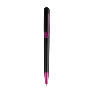 Penna a Scatto Personalizzata Nera con Fusto in Metallo, Gadget Promozionale - Product Image 1