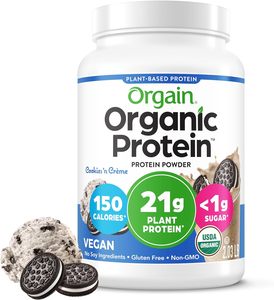 Orgain Organic Vegan <b>Protein</b> Powder, Cookies & Cream - 21g Plant Based <b>Protein</b> 2.03 lb - Product Image 1