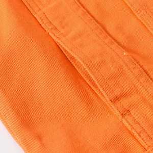 ผู้ผลิตเสื้อแจ็คเก็ตผ้าเดนิมแบบเปล่าสำหรับผู้ชาย  แบบสวมใส่สบายทรงหลวม มีฮู้ดบุขนแกะ  โลโก้ด้านหน้า เหมาะสำหรับฤดูหนาว - Product Image 6