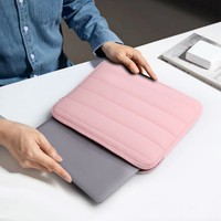 Funda Protectora para Laptop de Neopreno Acolchada Impermeable con Cierre y Logotipo Personalizado de 13-14 Pulgadas para MacBook
