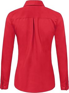 Chemise à manches longues à carreaux vintage pour femme, chemisier de bureau, vêtements d'affaires d'été, vente en gros OEM, respirant, 100% coton - Product Image 2