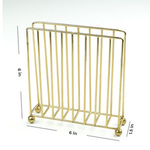 Excellente forme carrée de porte-serviettes d'or en métal de conception pour le porte-mouchoirs décoratif de table de maison et de bureau - Product Image 5