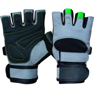 Guantes de Levantamiento de Pesas de Medio Dedo con Nuevo Diseño, Interior Acolchado Suave, Entrenamiento Físico, Ejercicios de Gimnasio, Cierre Ajustable, para Exteriores - Product Image 1