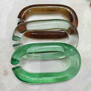 Chaîne en résine transparente et colorée pour décoration murale, maillons de chaîne tendance, belles chaînes colorées amovibles pour le Nouvel An - Product Image 1