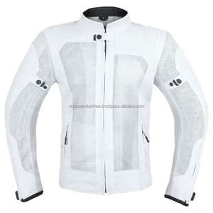 Blouson de moto en Cordura enduit personnalisé pour homme, col montant, logo avant - Nouvelle veste de motard vintage classique - Product Image 1