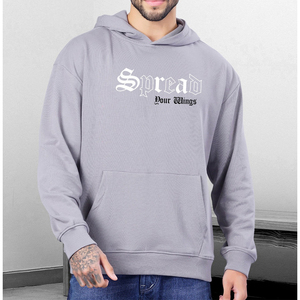 Sweat à capuche imprimé surdimensionné Offre Spéciale de bonne qualité pour hommes sweat à capuche en éponge de qualité supérieure à épaules tombantes - Product Image 2