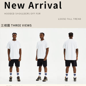 Envío gratuito mezcla de tamaños de colores de alta calidad 100% Camiseta de algodón de primera calidad hombres Casual pantalones cortos camiseta estampada camiseta para hombres - Product Image 6