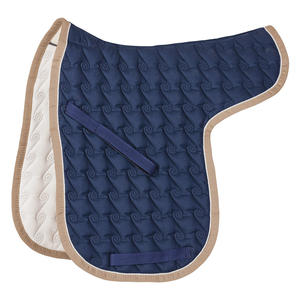 Tapis de selle de cheval en cuir de saut personnalisé en gros de haute qualité avec rembourrage doux et doublure polaire pour l'équitation - Product Image 2