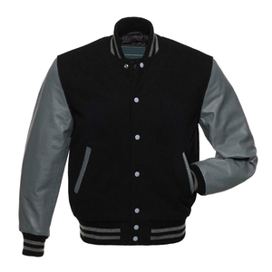 High Quality Stand Collar Polyester Varsity Jacket Custom Winter Men's Baseball Letterman CollegeBaseballjacket for men - Product Image 3