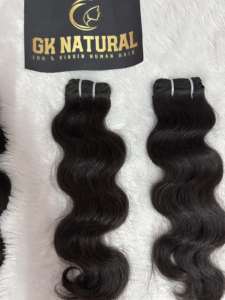 Paquete de cabello humano indio de muestra gratis, el mejor proveedor de cabello virgen alineado con cutícula al por mayor de grado 12A, cabello crudo vietnamita 100% - Product Image 4