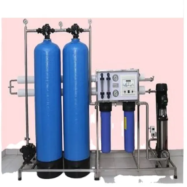Industrial pure water production making machine 500lph mini ro plant for drinking water with softener filter