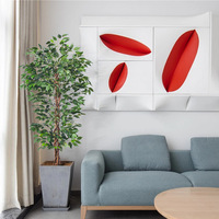 Künstlicher Ficus-Baum Ranken Grünpflanze Kunststoff Topfpflanze für Innenräume Büro Hochzeit Weihnachten Ostern Erntedankfest Dekoration Umweltfreundlich
