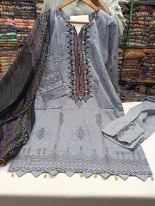 Dernière Collection de robe 3 pièces de pelouse indienne/pakistan, produit populaire 2022 - Product Image 4