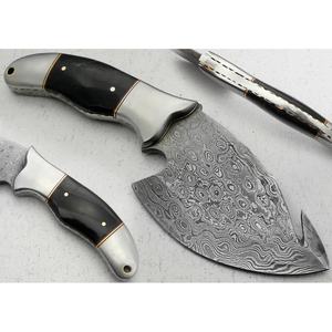 มีดเชฟทำมือขนาด 9 นิ้ว เหล็กดามัสกัส พร้อมปลอกหนังสุดพิเศษ ด้ามจับสวยงาม ปรับแต่งได้ - Product Image 6