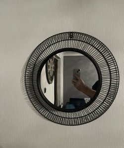 Espejo de pared hecho a mano, decoración del hogar, artesanías Vintage, marco de mimbre de madera de bambú, Elip, espejo ovalado con forma de ojos de sol en Vietnam - Product Image 5