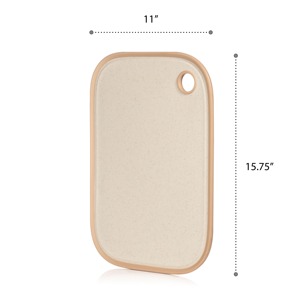 Tabla de Cortar de Acero Inoxidable de Primera Calidad con Borde de Silicona Suave, Perfecta para Uso Higiénico en la Cocina y Clases de Cocina - Product Image 3