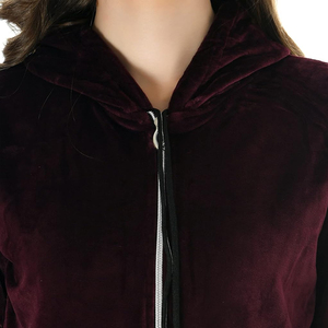 Chándales de Terciopelo de Alta Calidad para Invierno con Material Transpirable, Personalización OEM, Chándal de Terciopelo Cómodo para Mujer - Product Image 6