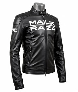 Blouson de moto en cuir de vachette de qualité supérieure, homologué CE niveau 2, coupe personnalisée par Malik Raza, fournisseur OEM de marque privée de luxe - Product Image 5