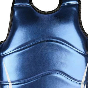 อุปกรณ์ป้องกันหน้าอกตาข่ายระบายอากาศพร้อมสายรัดปรับระดับได้อุปกรณ์ป้องกันหน้าอกสำหรับศิลปะการต่อสู้และการฝึกออกกำลังกาย - Product Image 4