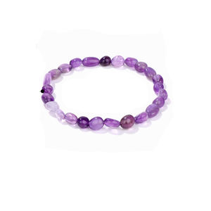 Pulsera de cuentas de piedras preciosas en forma de caída-Pulsera DE BODA cristiana de moda-Uso diario Longitud ajustable Unisex - Product Image 6