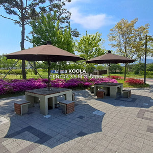 Sombrilla Comercial de Acero para Patio de 11.5 Pies |   Tela de Sombreado Resistente de 3.5M KOOLA CENTRA - Product Image 2