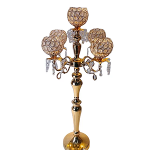 Candelabro de diseño de cristal para decoración del hogar, soporte de vela brillante para interior y exterior, votivo - Product Image 6