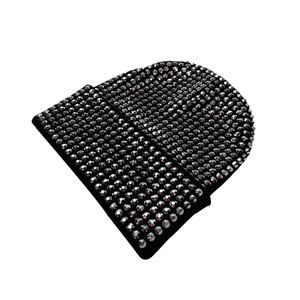 Hot Sale 5mm <b>Overall</b> Rhinestones Printed 100% Acrylic Beanies Custom Color & Design Unisex <b>Winter</b> Outdoor Beanie Caps For Sale - Product Image 4