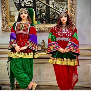 Vestido de mujer Vintage afgano tradicional hecho a mano, seda y algodón de alta calidad, el mejor Material para el verano 0647 - Product Image 3