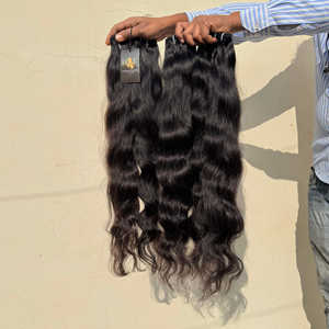 Prix de gros d'usine Cheveux bruts alignés sur les cuticules Cheveux humains indiens Faisceaux de cheveux bruts cambodgiens en vison avec fermeture suisse HD - Product Image 2