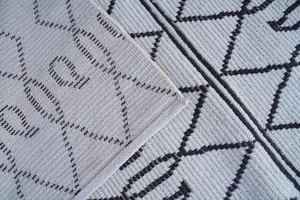 Conjuntos de alfombras de algodón marfil personalizables hechas a mano Morakkan alfombras de área de lana antigua Alfombra tejida para el hogar rezando para sala de estar - Product Image 2