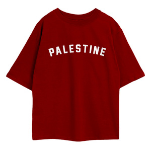 Chemise en coton 100% coupe ample style streetwear Palestine, 200 grammes, jersey respirant, motif logo brodé, tissu tricoté - Product Image 2