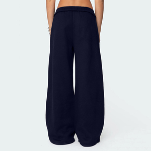 Manufacturer <strong>Baggy</strong> <strong>Trouser</strong> <strong>Women</strong> Wide Leg Open Bottom Pants Hem High Waist Breathable Eco-Friendly Windproof Cotton Blend Summer - Product Image 4