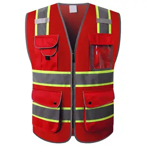 Reflective Customized OEM Services Safety Vest For Construction Workers / Customized Your Own Requirements Safety Vest