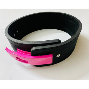Cinturón de Levantamiento de Pesas de Cuero Negro de 4 Pulgadas con Hebilla de Palanca de Alta Resistencia - Product Image 2