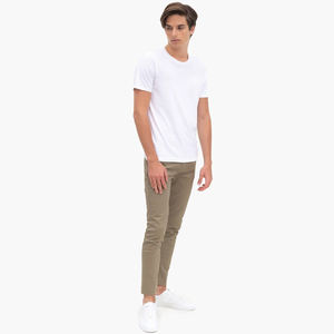 Vente en gros 100% coton T-shirt pour homme respirant à col rond T-shirt blanc coloré uni Fabricant de t-shirt respirant pour homme - Product Image 2