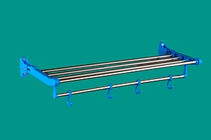 Premium Quality Customized Stainless Steel 304 Aluminum <b>Bathroom</b> <b>Towel</b> Rack OEM ODM Hotels Manufactured in India Reliable - Product Image 6