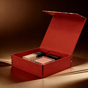 Maßgefertigte Umweltfreundliche Recycelbare Magnetverschluss-Luxus-Kosmetikverpackungsboxen für Gesichtscreme, Loses Puder und Rouge - Product Image 1