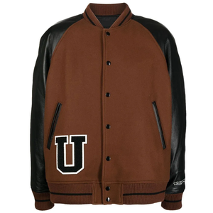 Parches bordados personalizados Letterman cuero Varsity Bomber chaqueta hombres 2024 nuevo diseño chaqueta personalizada completa - Product Image 4