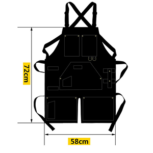 ALW Luxury Adjustable Cotton <b>Apron</b> Custom OEM Kitchen Accessories with Pockets Chef <b>Cooking</b> Washable Canvas & Leather Design - Product Image 3