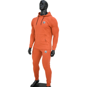 Conjunto de ropa de gimnasio de compresión personalizada para hombre, ropa de entrenamiento elástica de secado rápido, 5 uds, ropa deportiva con capucha, 2 uds, chándal Fitness - Product Image 2