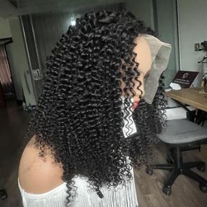 Perruques frontales en dentelle de couleur naturelle crépus bouclés vente en gros de cheveux humains vietnamiens bruts de meilleure qualité pour les femmes noires - Product Image 6