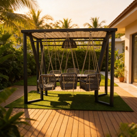 Meubles d'extérieur XY pour restaurant, chaises et tables de jardin, pergola, chaise suspendue, ensemble de salle à manger, auvent, éclairage