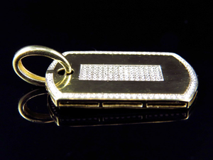 Style Hip Hop Personnalisé S925 Argent Rectangle Forme Moissanite Diamant Glacé Personnalisé Pendentif Bijoux Pour Hommes - Product Image 2