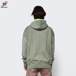 Fabricants de vêtements personnalisés Sweats à capuche en coton à la mode pour garçons Sweat à capuche vintage délavé à l'acide - Product Image 3